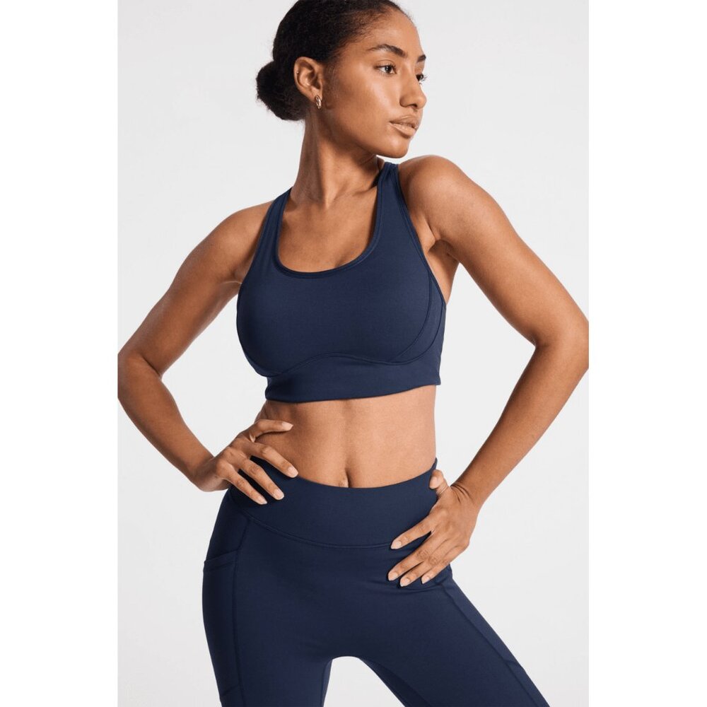 Bandier Forte High Impact Sports Bra Navy SMALL NEW WITH TAGS